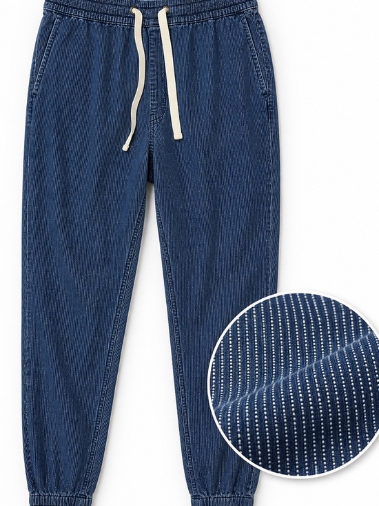 J. Crew Pants - J. Crew Indigo Pinstripe Chambray Jogger Pants (247)